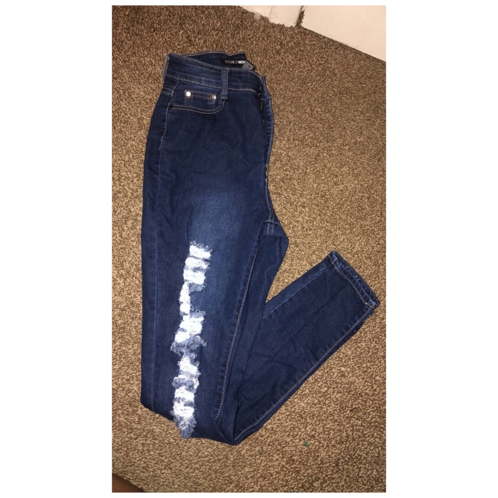 Fashion Nova high waist Ripped skinny Jeans